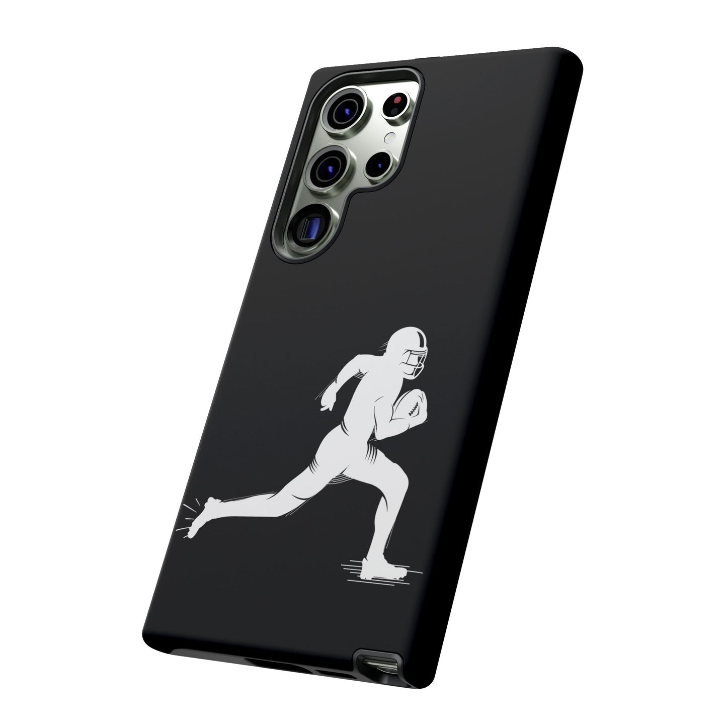 Football Player Phone Case, Tough Cases, Sports Phone Cover, Gift for Athletes, iPhone & Samsung Accessories, Running Player Design - TRV