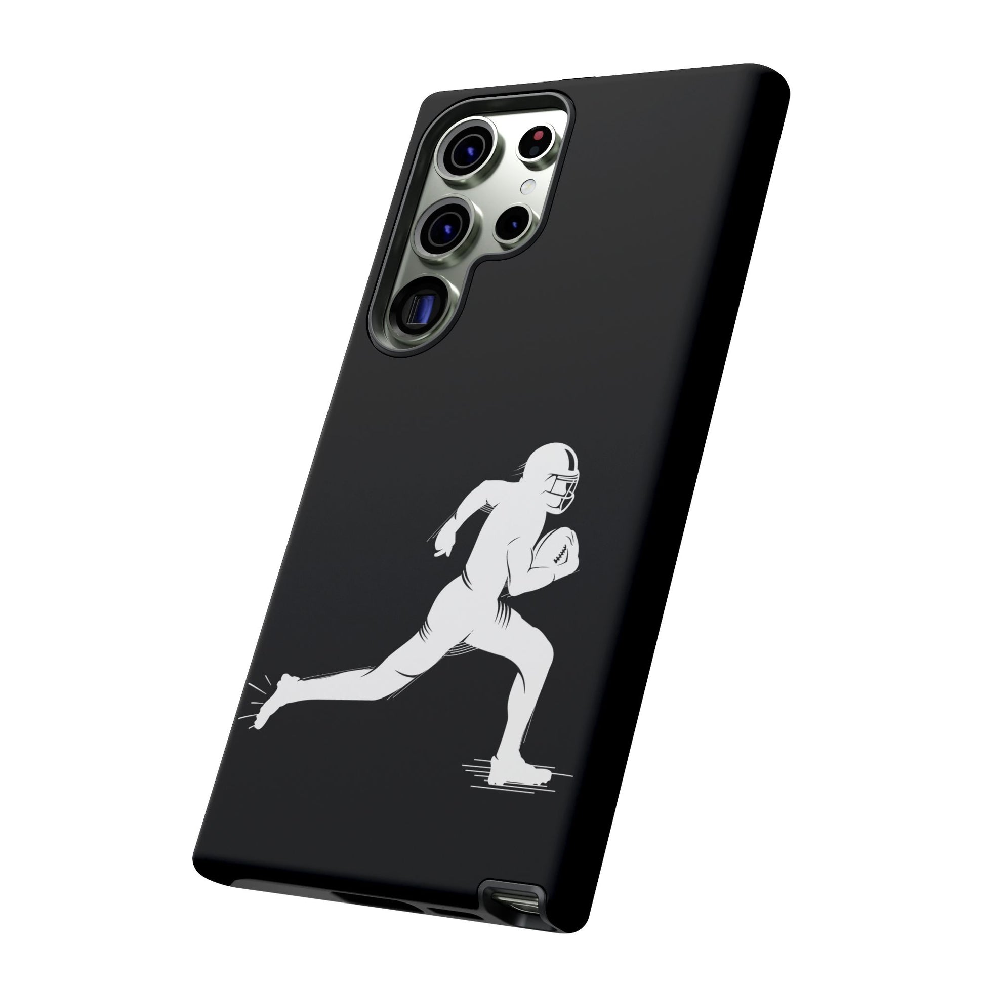 Football Player Phone Case, Tough Cases, Sports Phone Cover, Gift for Athletes, iPhone & Samsung Accessories, Running Player Design - TRV
