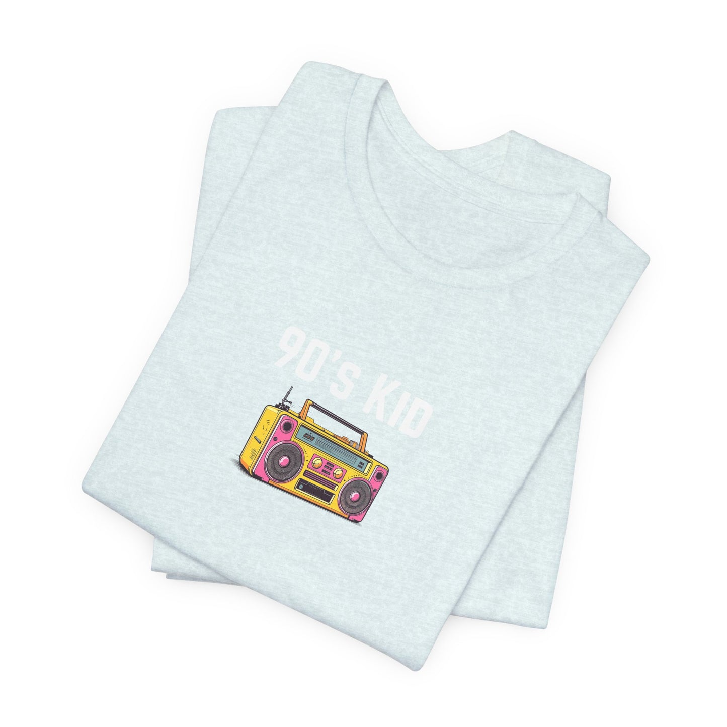 Retro Boombox Tee — 90s Kid Graphic T-Shirt