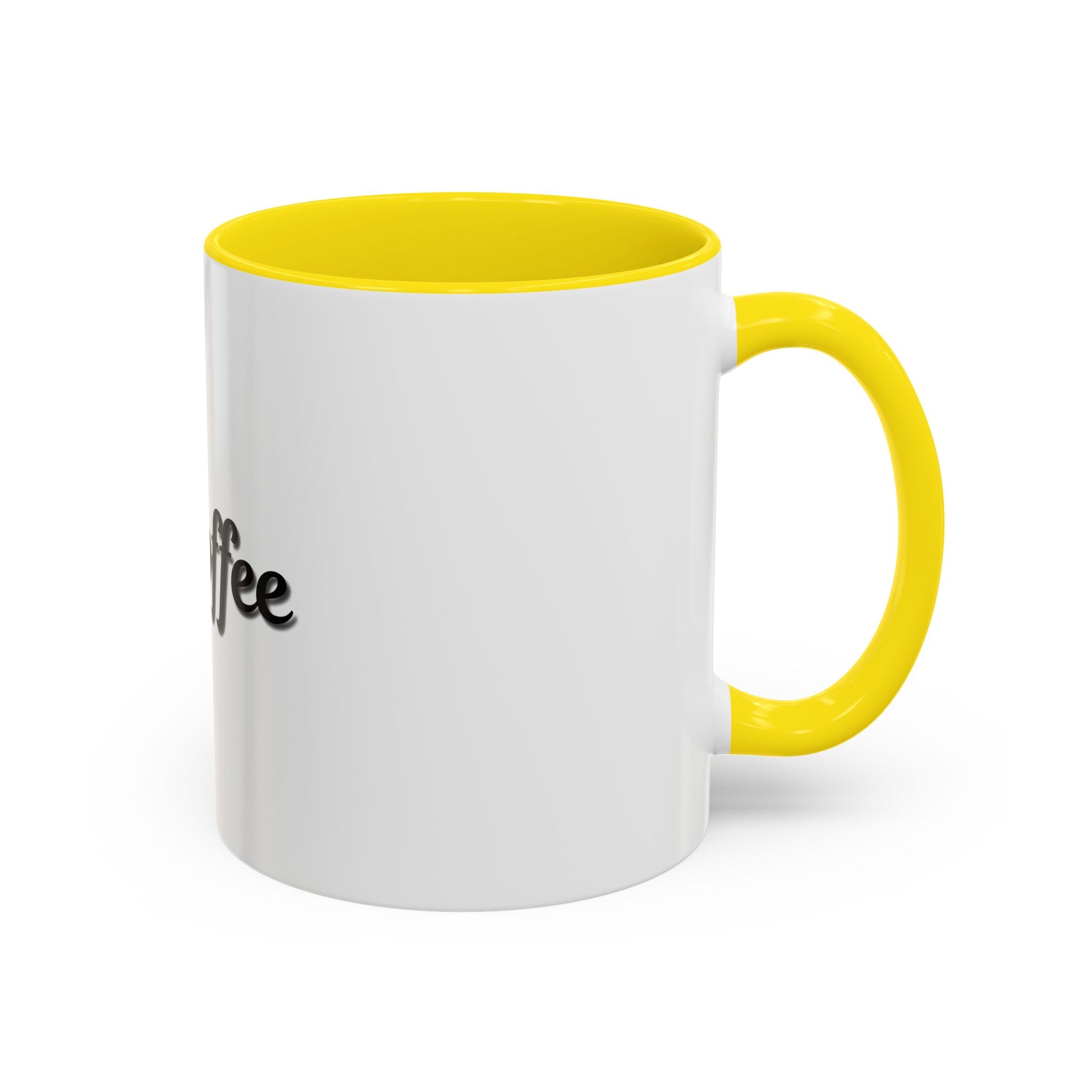 Personalized My Coffee Accent Mug - 11oz & 15oz Coffee Cups for Coffee Lovers - TRV