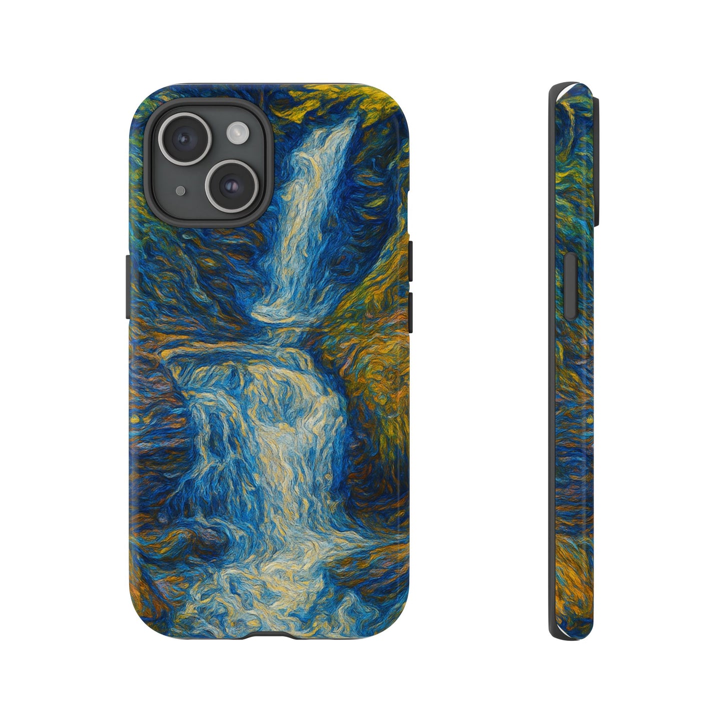Artistic Phone Case - Waterfall Design, Unique Gift, Phone Accessory, Nature Lover, Original Artwork - TRV