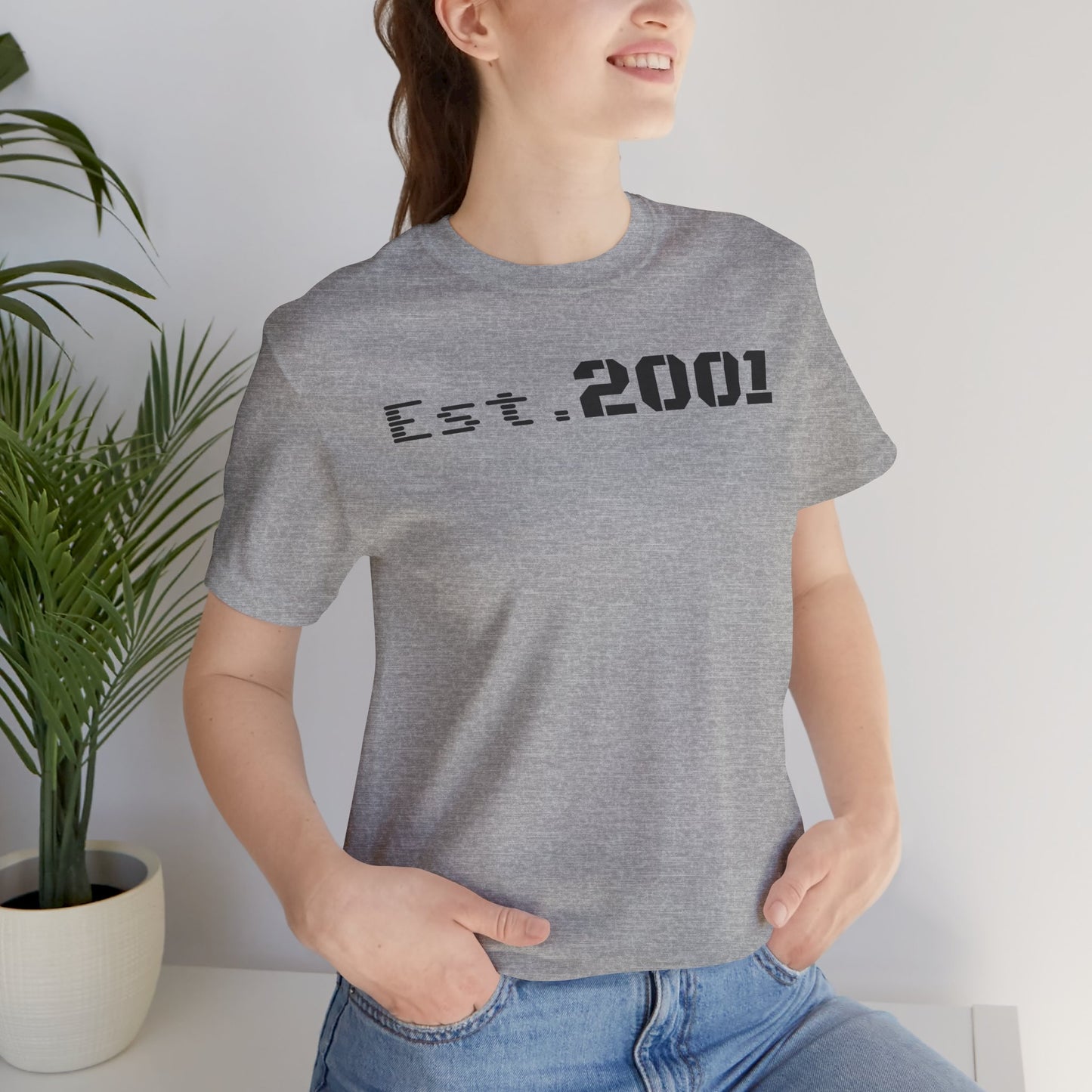 Est. 2001 Unisex Tee - Timeless Casual Wear, Birthday Gift, Nostalgic Fashion, Everyday Comfort, Trendy Streetwear