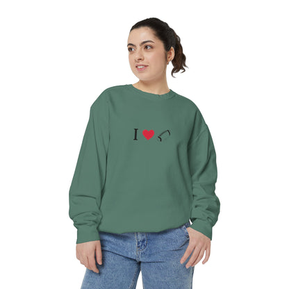 Unisex Sweatshirt, I love Football, Cozy, Perfect for Everyday Wear, Gift Idea for Friends, Couples, and Special Occasions - TRV