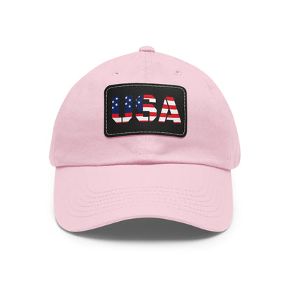 Dad Hat with USA Leather Patch - TRV