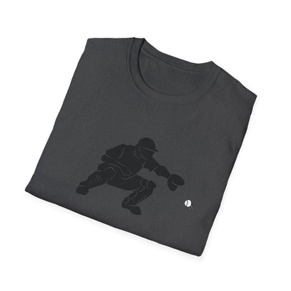 Baseball Catcher Unisex Softstyle T-Shirt, Sports Apparel, Gift for Athletes, Workout Gear, Casual Wear, Special Occasions