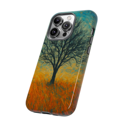 Artistic Phone Case with Tree Design, Nature Lover Gift, Unique Phone Cover, Holiday Present, Eco-friendly Tech Accessories - TRV