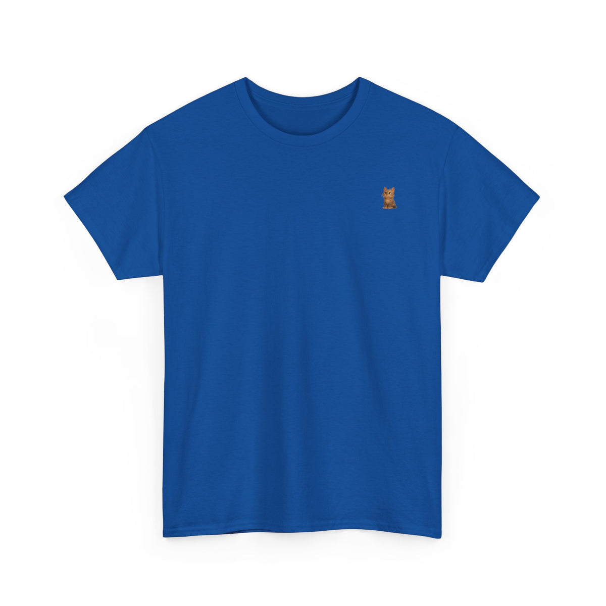 Brown kitten graphic T-shirt for cat lovers, featuring a cute feline design on a comfortable Printify T-shirt.