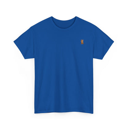 Brown kitten graphic T-shirt for cat lovers, featuring a cute feline design on a comfortable Printify T-shirt.