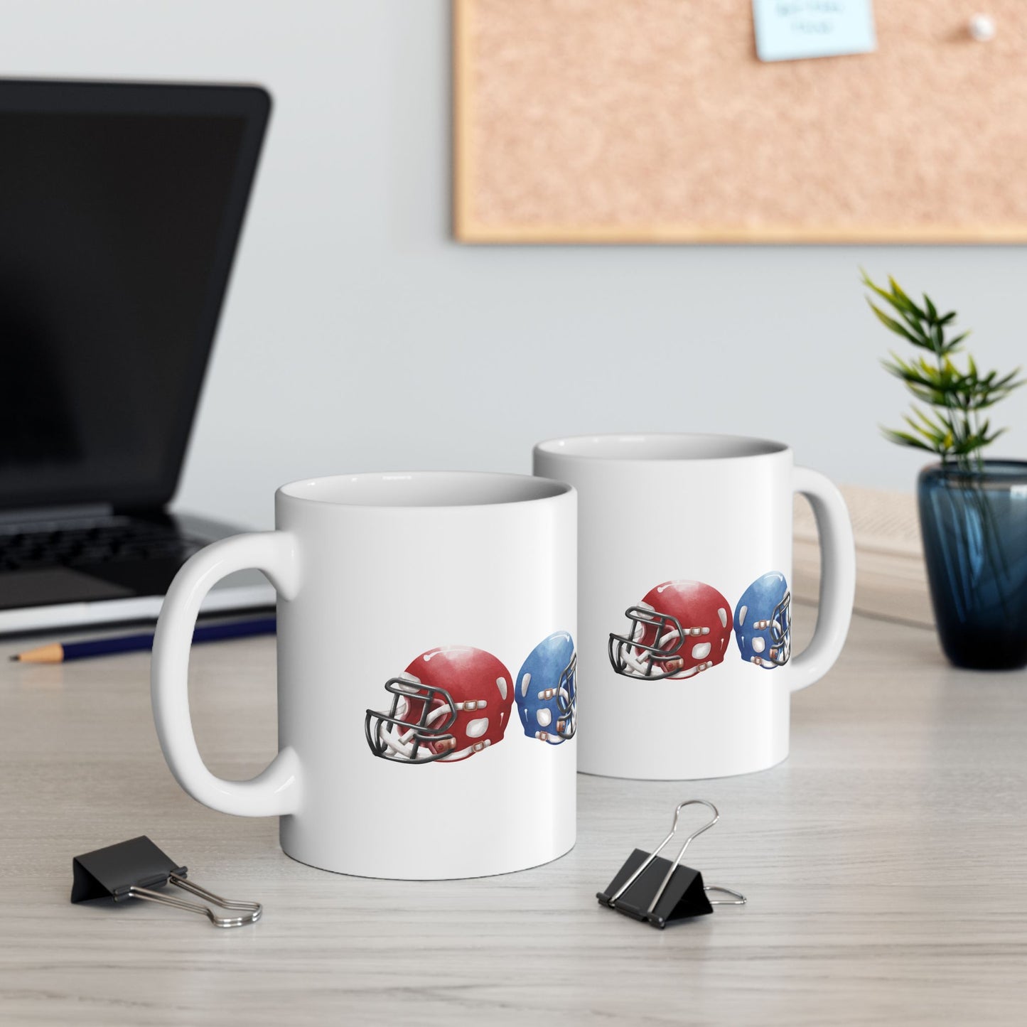 Football Fan Ceramic Mug | 11oz, 15oz | Perfect for Game Day, Sports Enthusiasts, Gifts, Tailgating, Team Celebration - TRV