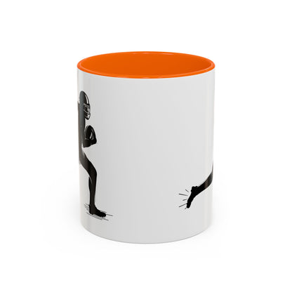 Football Player Themed Accent Coffee Mug, Sports Fan Gift, Unique Mug for Athletes, Coffee Lover, Game Day Essential - TRV