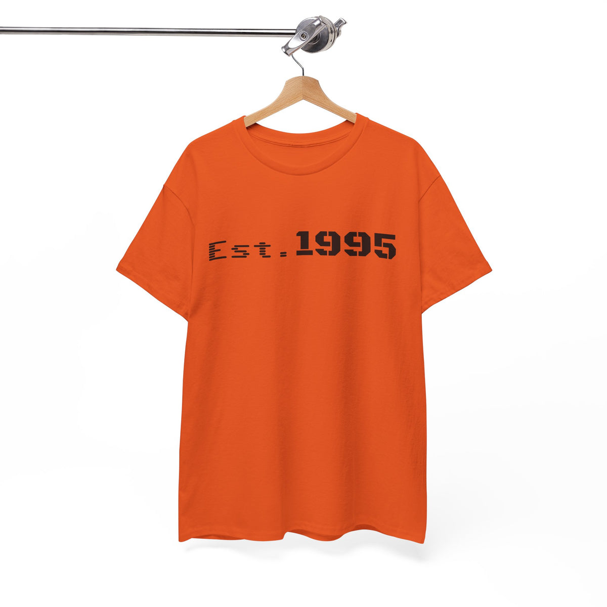 Vintage minimalist Est. 1995 T-shirt by Printify featuring a simple birthday design on a classic cotton tee.