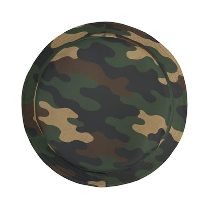 Camouflage Bucket Hat - Trendy AOP Headwear, Summer Fashion Accessory, Outdoor Adventure Cap, Unique Gift for Him/Her, Stylish Festival Hat - TRV
