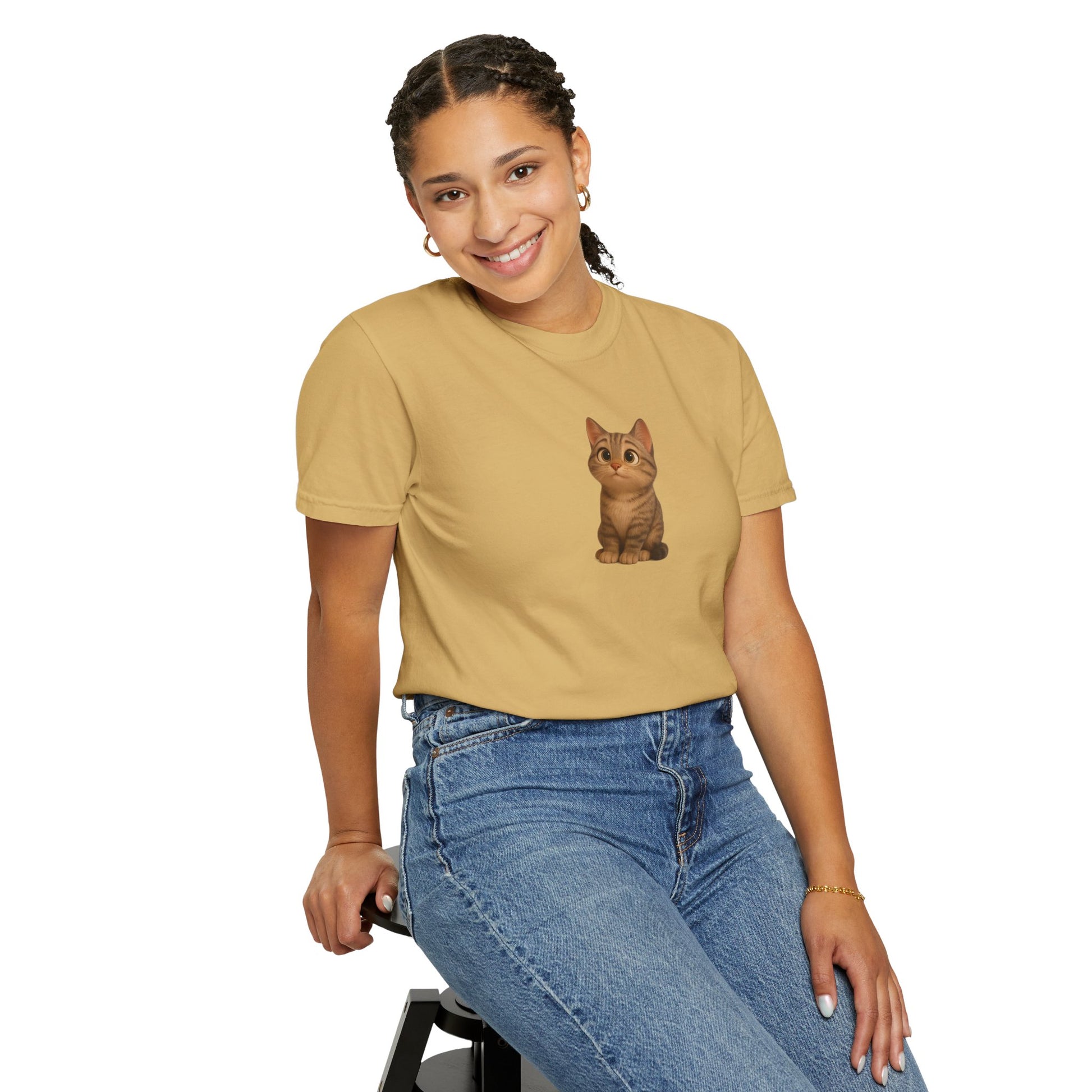 Cute Cat Graphic T-Shirt, Casual Wear, Cat Lover Gift, Everyday Tee, Animal Lover Apparel, Perfect for Birthdays & Holidays - TRV