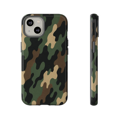 Camouflage Phone Case, Tough Cases, Military Style, Unique Phone Accessories, Gift for Him, Durable Phone Cover - TRV