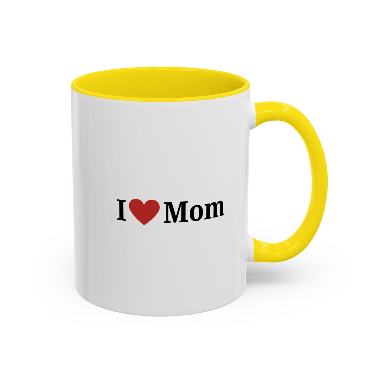 I Love Mom Accent Coffee Mug - Perfect Gift for Mother's Day & Special Occasions - TRV