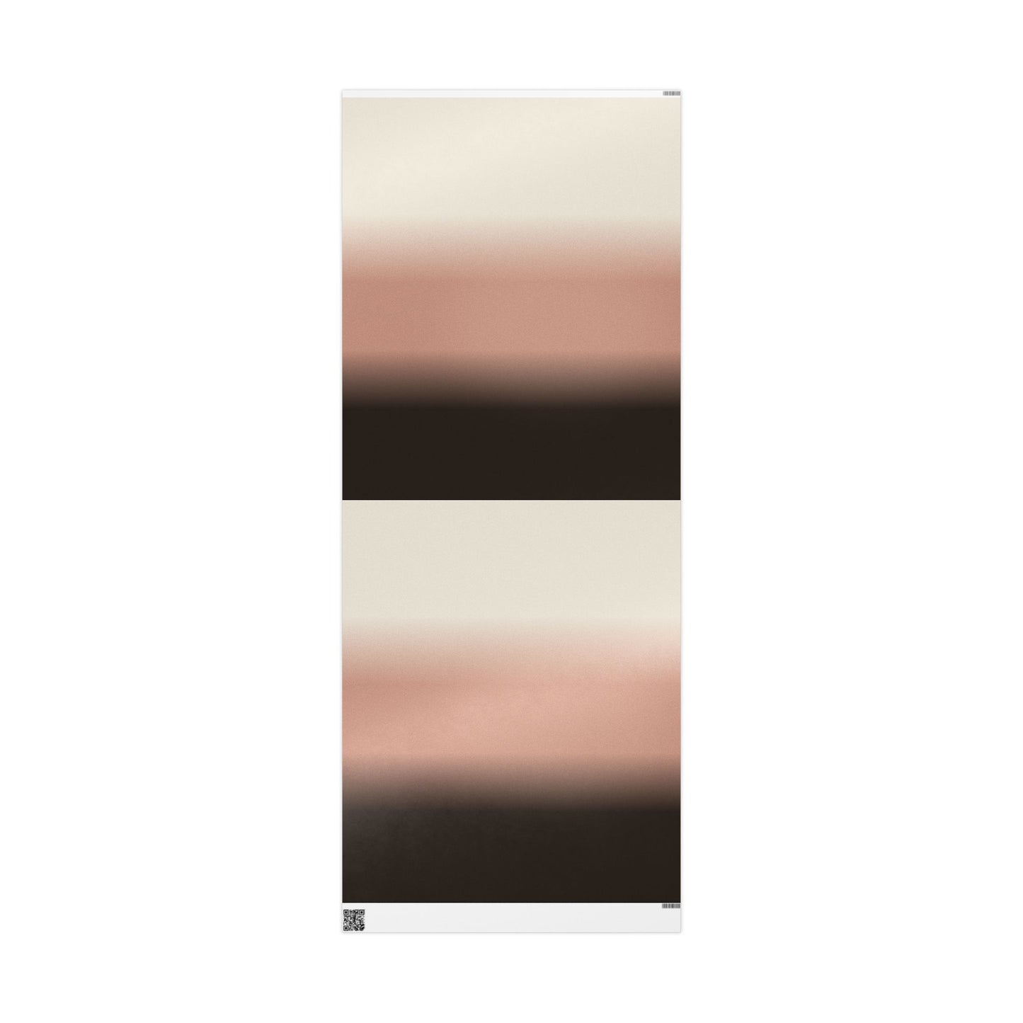 Neutral Ombre Gradient Wrapping Paper Roll — Minimal Beige to Brown Gift Wrap for Weddings, Birthdays & Everyday