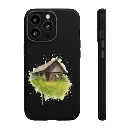 Rustic Farmhouse Phone Case, Cute Cottage Design, Tough Cases for Nature Lovers, Eco-Friendly Gift, Customizable Tech Accessories - TRV