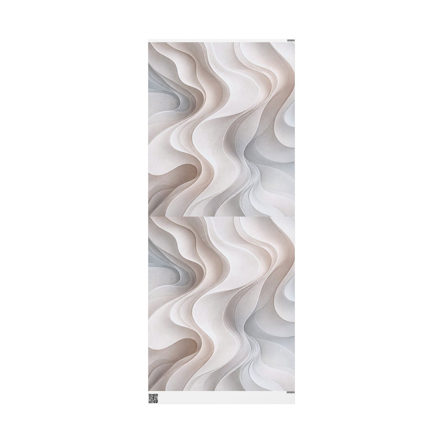 Marble Wave Wrapping Paper Roll — Neutral Abstract Gift Wrap