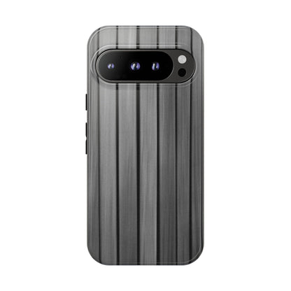 Ribbed metal texture iPhone phone case by Printify, tough protective cover with durable design and sleek metal-inspired finish.