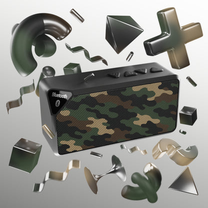 Camo Bluetooth Speaker — Portable Wireless Speaker with Military Camouflage Grill