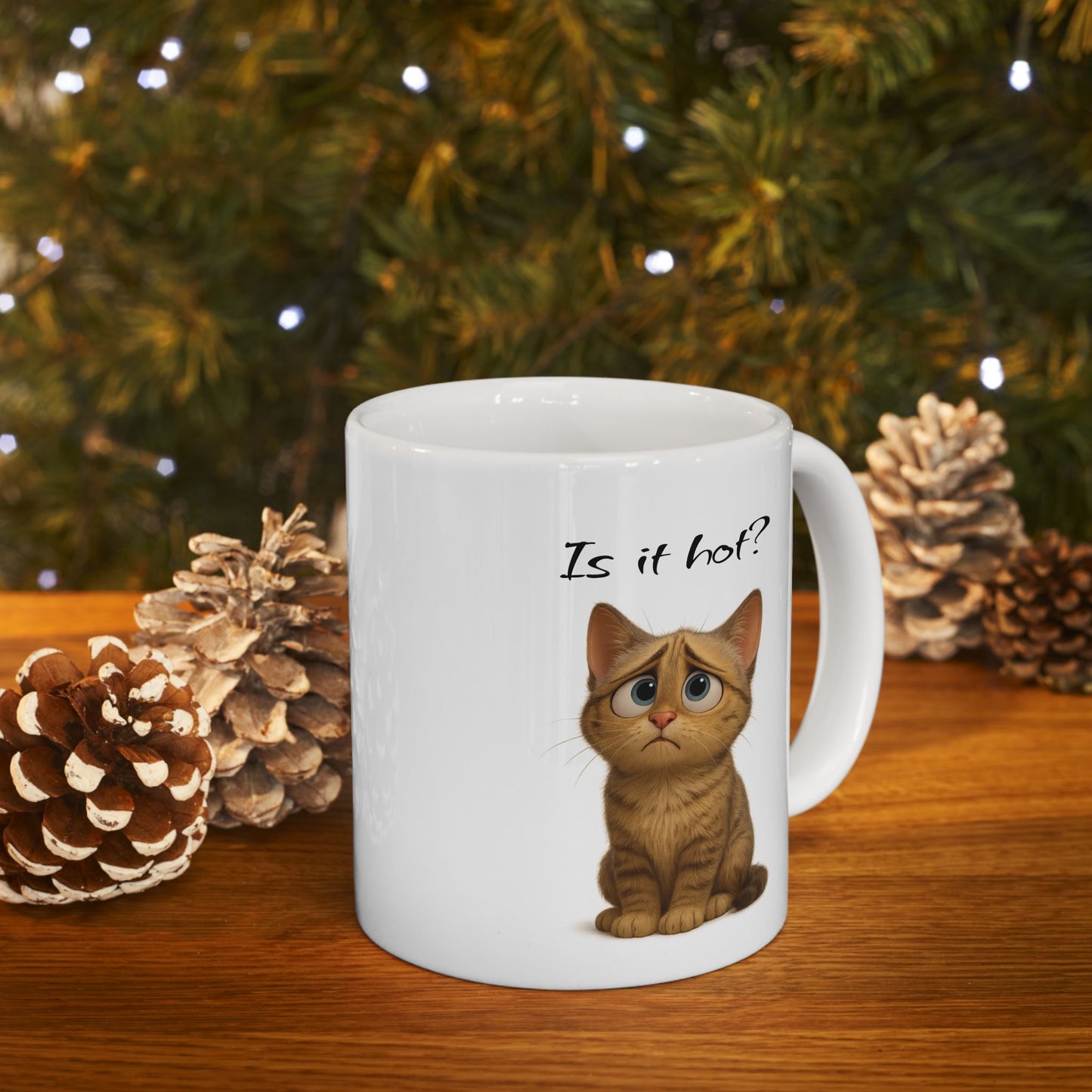 Cute Cat Ceramic Mug, Coffee Cup for Cat Lovers, Fun Gift for Pet Owners, Whimsical Kitchen Decor, Funny Cat Mug