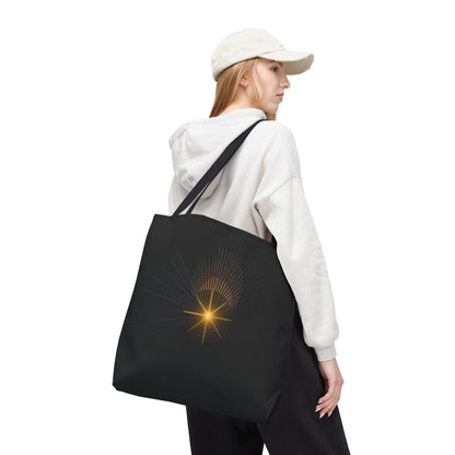 Radiant Starburst Tote Bag | Golden Light Celestial Design - TRV