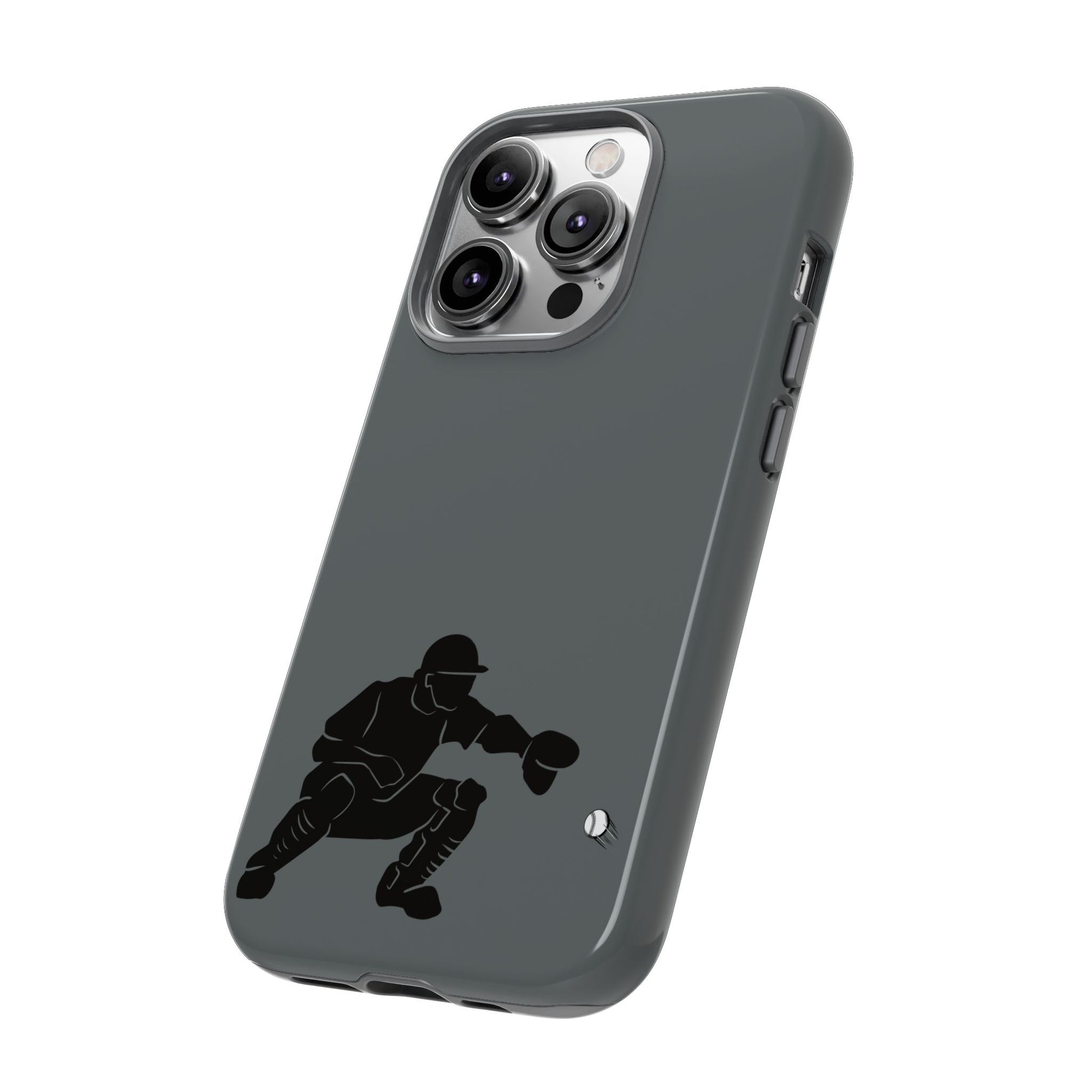 Baseball Catcher Phone Case, Sports Phone Accessory, Tough Cases, Gift for Athletes, Sports Fan Merchandise, Unique Design - TRV