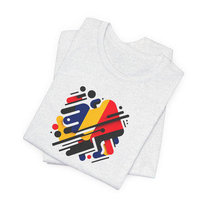 Artistic Heart Unisex Jersey Tee - Vibrant Graphic Tee, Casual Wear, Gift for Art Lovers, Birthday Surprise, Everyday Comfort - TRV