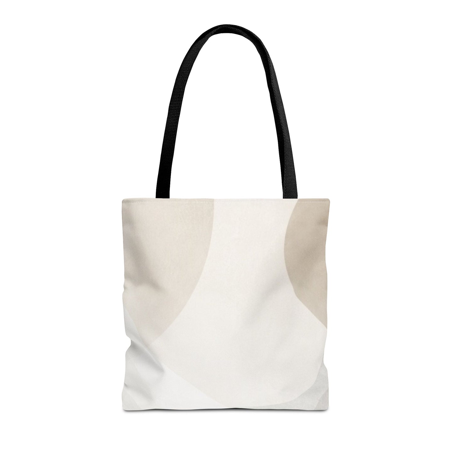 Neutral Abstract Geometric Tote Bag | Minimal Beige Shapes