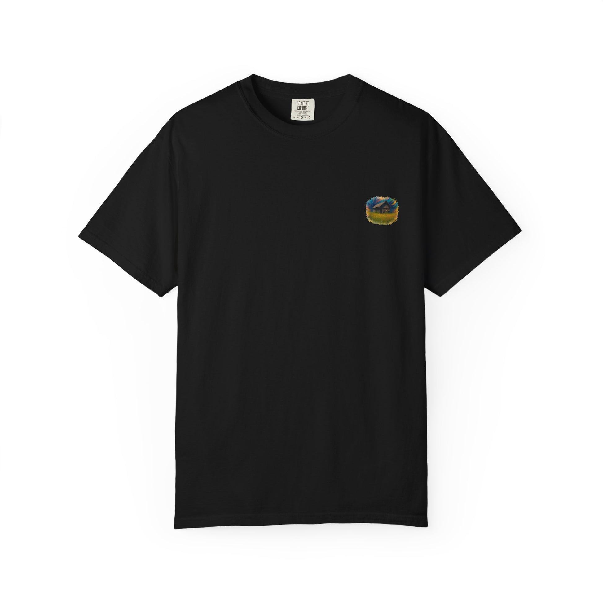 Rustic Landscape T-shirt | Relaxed Fit Tee, Casual Wear, Nature Lover Gift, Summer Outing Top, Eco-Friendly Apparel - TRV