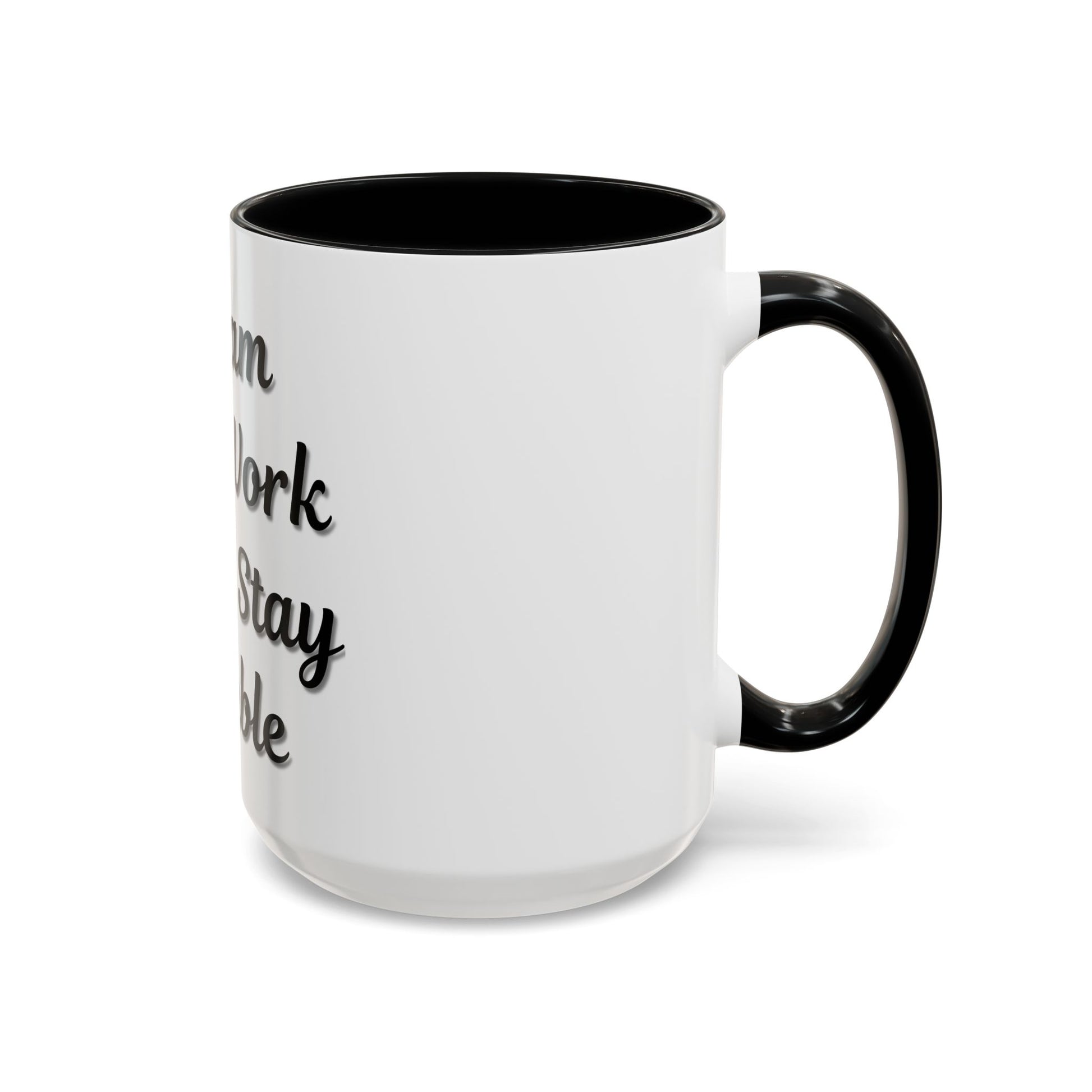 Inspirational Accent Coffee Mug - "Dream Big, Work Hard, Stay Humble" - Motivational 11/15oz - TRV