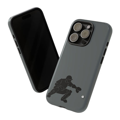 Baseball Catcher Phone Case, Sports Phone Accessory, Tough Cases, Gift for Athletes, Sports Fan Merchandise, Unique Design - TRV