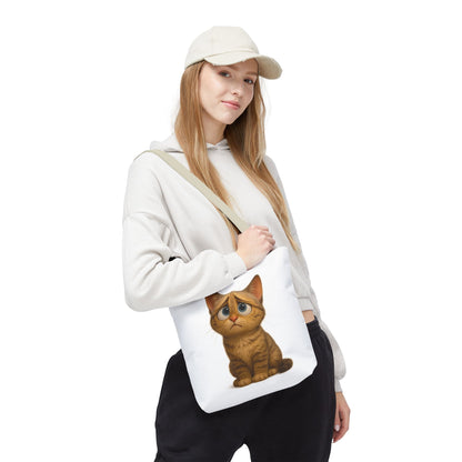 Cute Cat Tote Bag, Animal Lover Gift, Shopping Tote, Reusable Bag, Cute Merchandise, Eco-Friendly Gift - TRV
