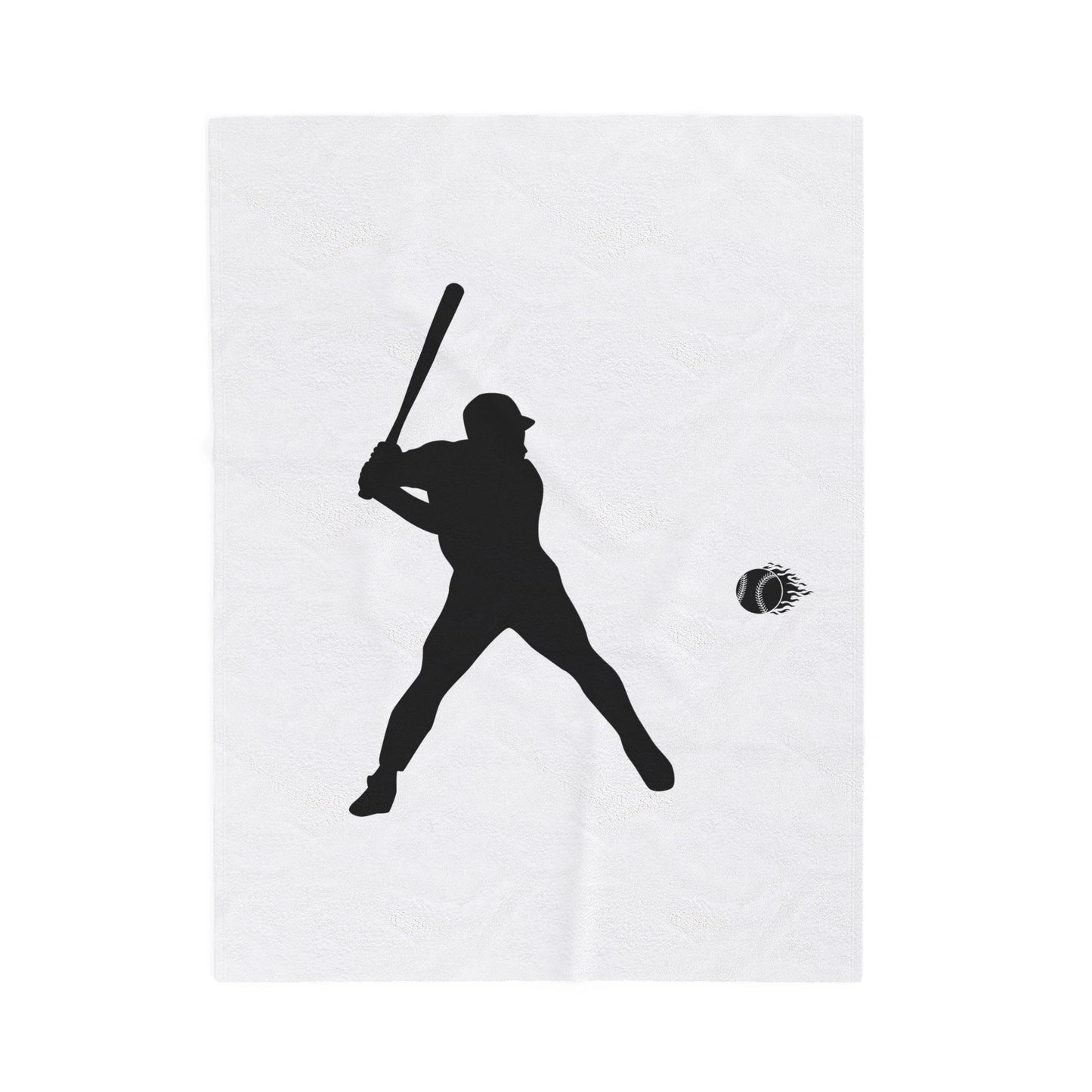 Baseball Player Plush Blanket | Soft Sports Throw, Cozy Gift for Athletes, Home Decor, Game Day Blanket, Perfect for Birthdays - TRV