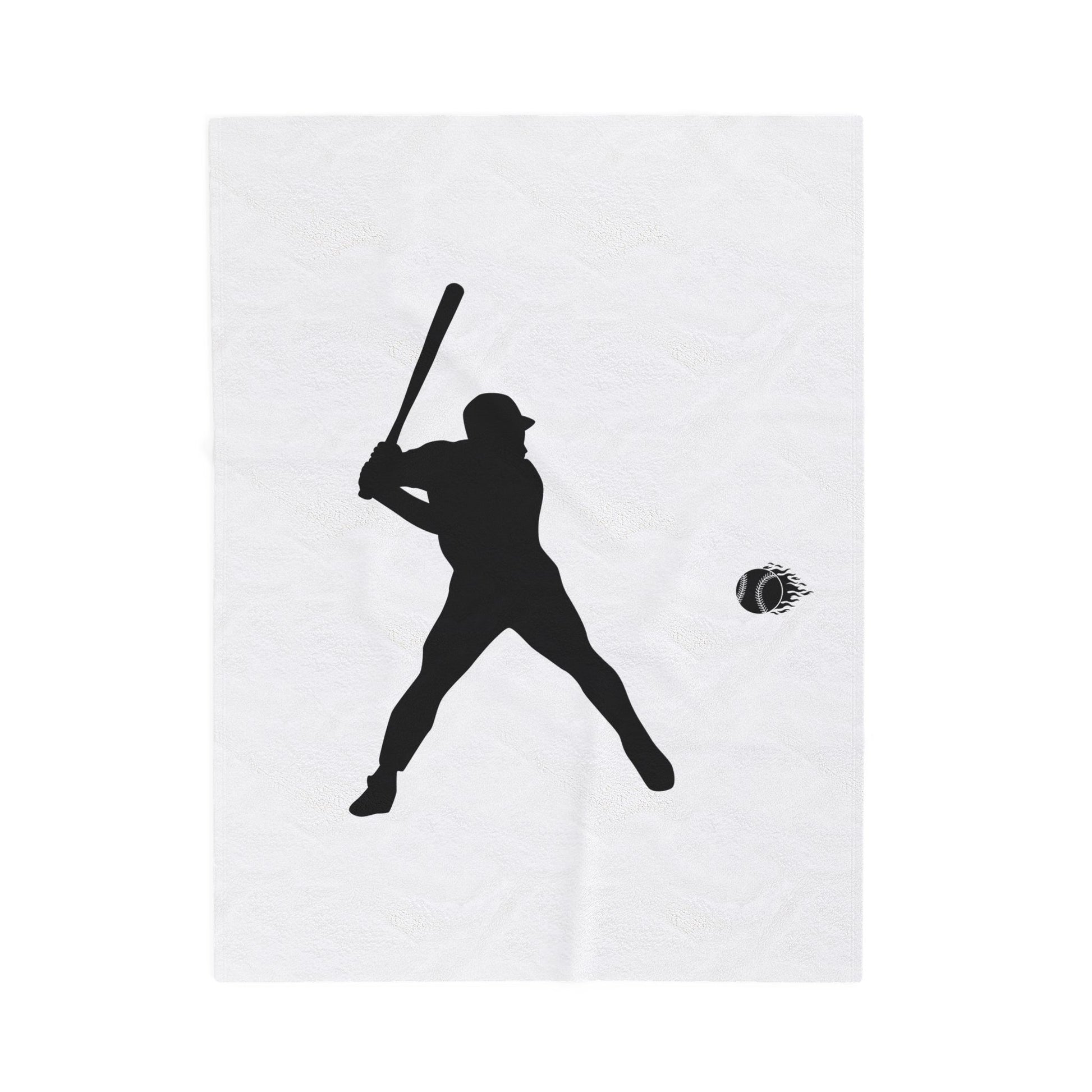 Baseball Player Plush Blanket | Soft Sports Throw, Cozy Gift for Athletes, Home Decor, Game Day Blanket, Perfect for Birthdays - TRV