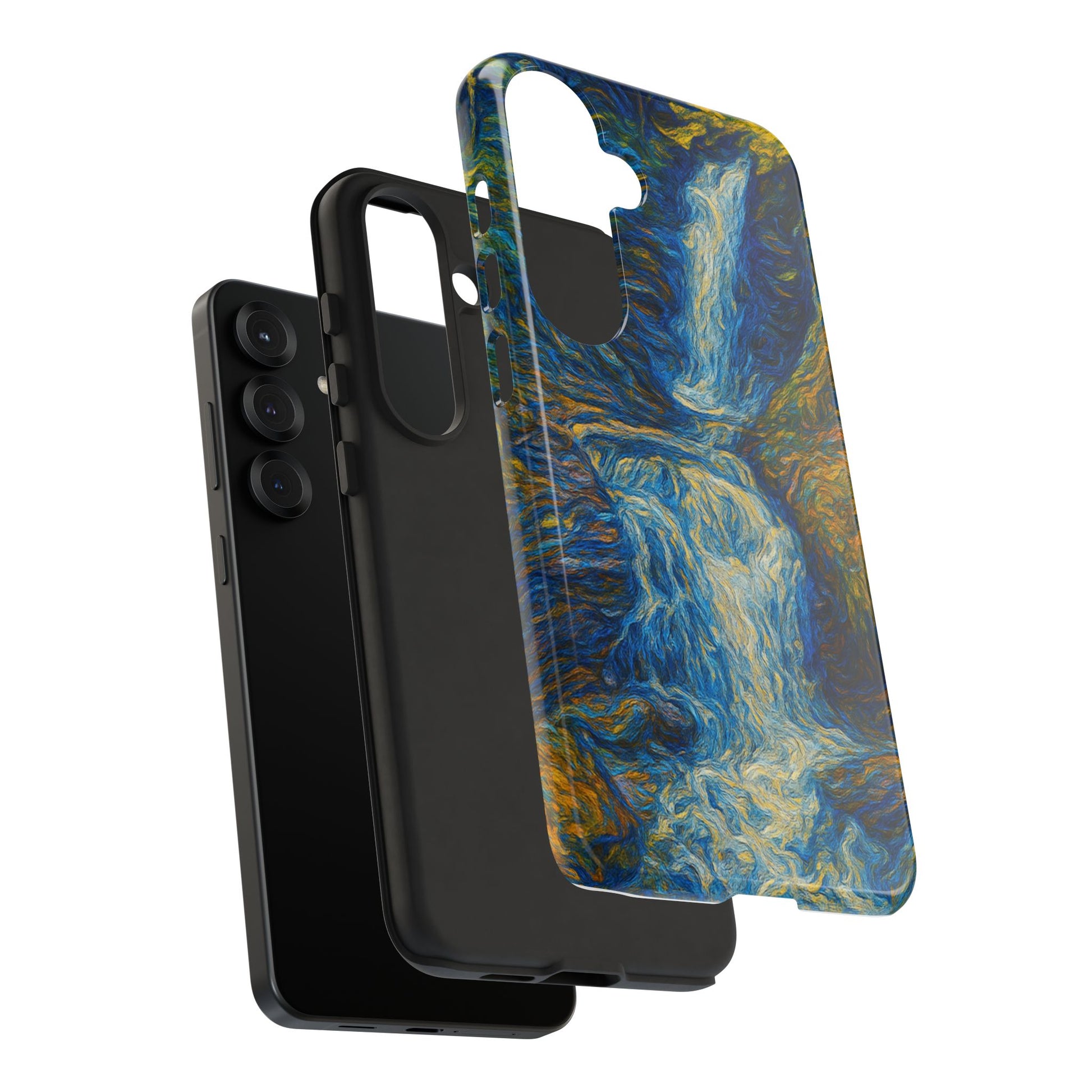 Artistic Phone Case - Waterfall Design, Unique Gift, Phone Accessory, Nature Lover, Original Artwork - TRV