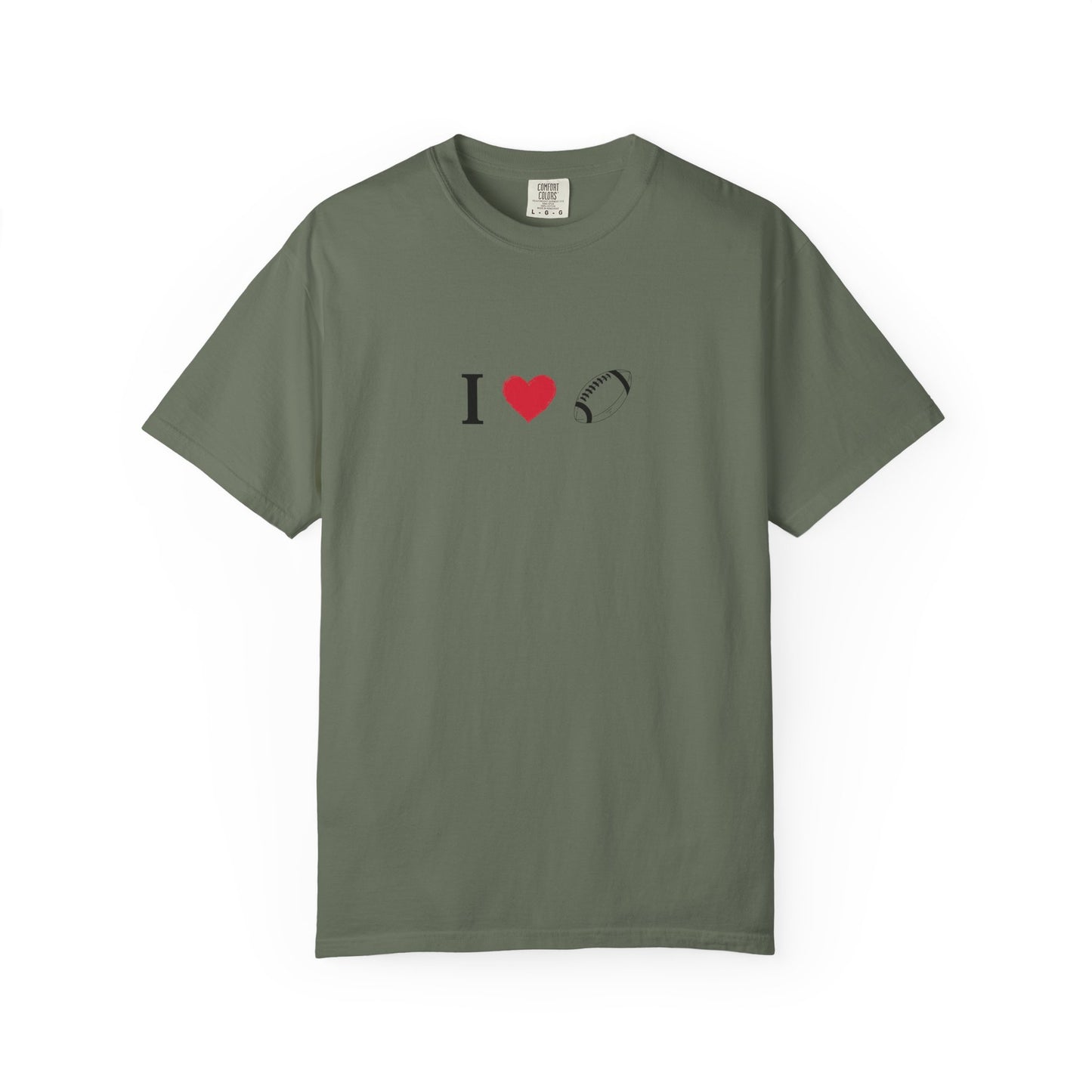 I Love Football T-Shirt - Unisex Cotton Tee, Fun Gift for Friends, Casual Style, Birthday Present, Summer Apparel - TRV
