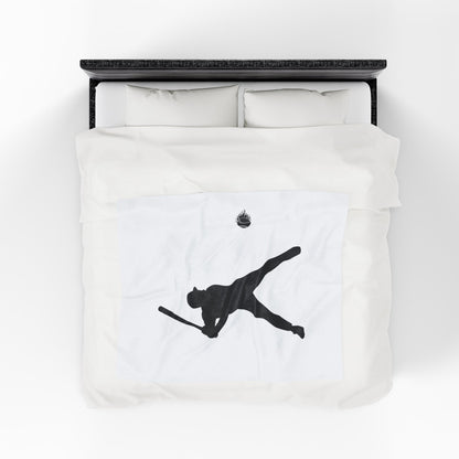 Baseball Player Plush Blanket | Soft Sports Throw, Cozy Gift for Athletes, Home Decor, Game Day Blanket, Perfect for Birthdays - TRV
