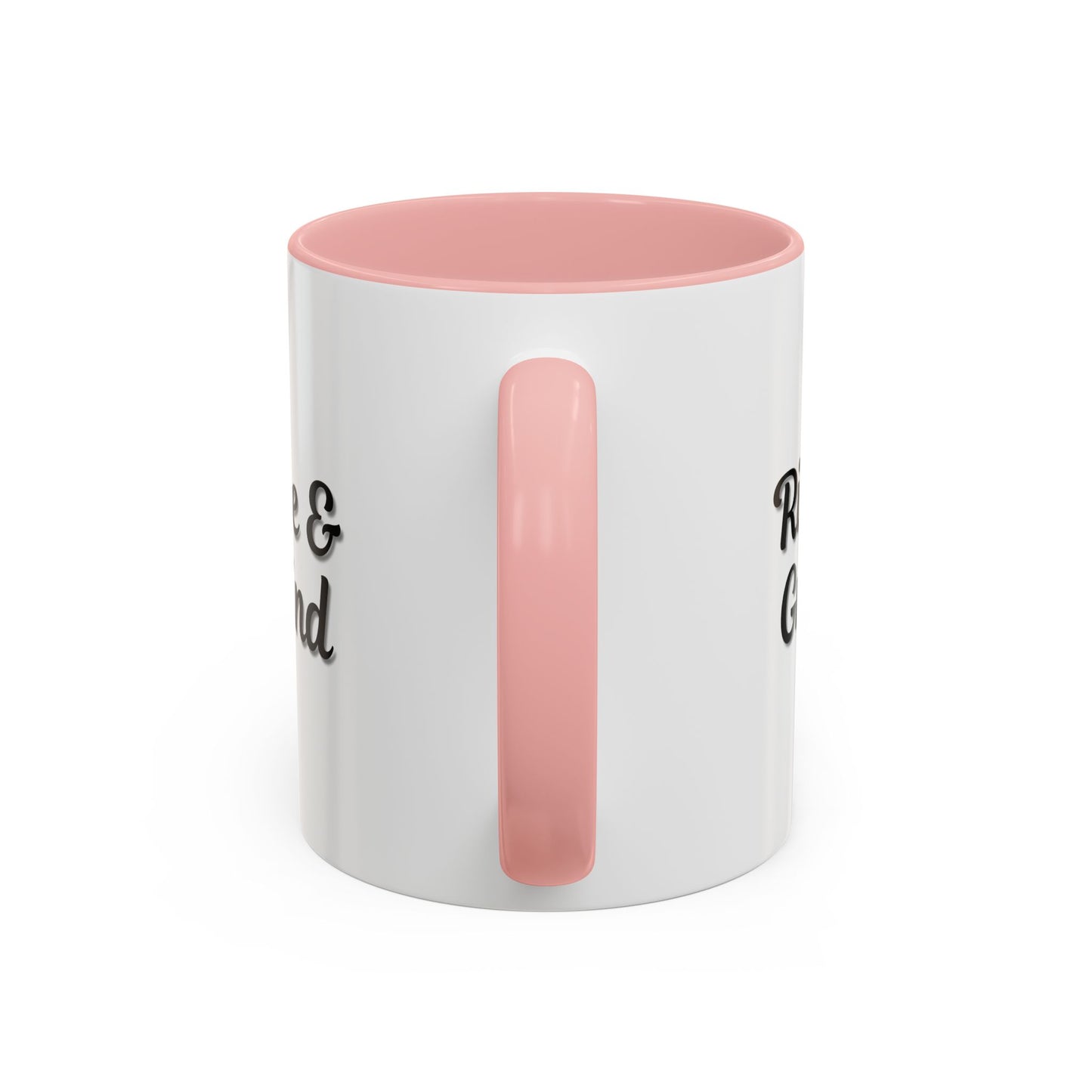 Motivational Rise & Grind Coffee Mug, Black Accent Mug, Daily Inspiration, Gift for Coffee Lovers, 11oz 15oz Ceramic Cup
