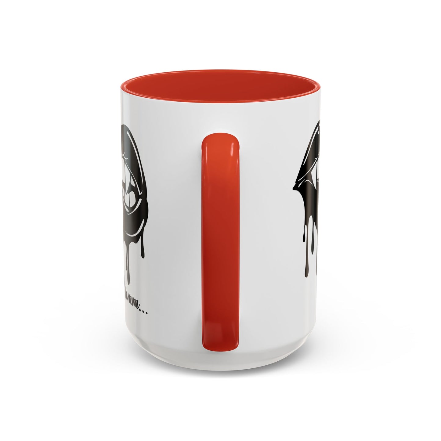 Dripping Lip Coffee Mug – "hmm..." Accent Ceramic Mug (11/15oz)