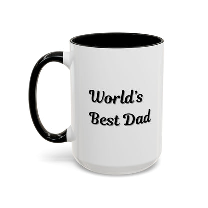 Father's Day Accent Mug, Best Dad Coffee Cup, Father's Day Gift, Novelty Mug, Ceramic Mug, Father's Day Present