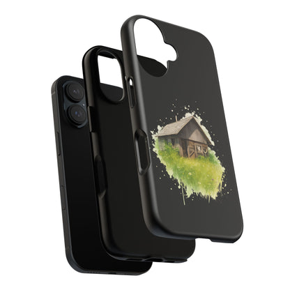 Rustic Farmhouse Phone Case, Cute Cottage Design, Tough Cases for Nature Lovers, Eco-Friendly Gift, Customizable Tech Accessories - TRV