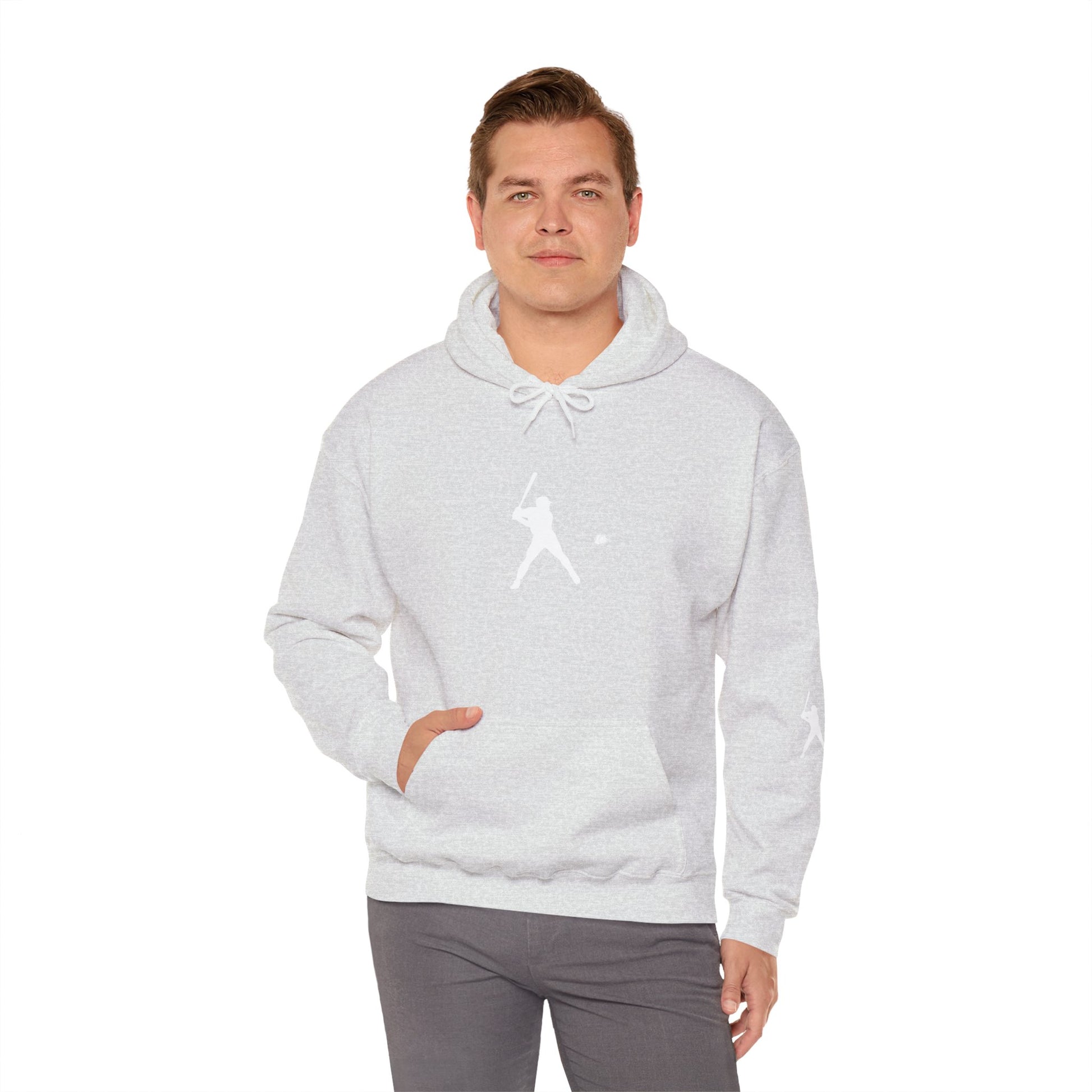 Sporty Unisex Baseball Hooded Sweatshirt, Casual Hoodie for Athletes, Perfect for Gifts, Comfy Streetwear, Ideal for Sports Events, Personal Use - TRV