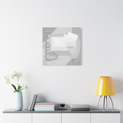 Abstract Geometric Collage Matte Canvas