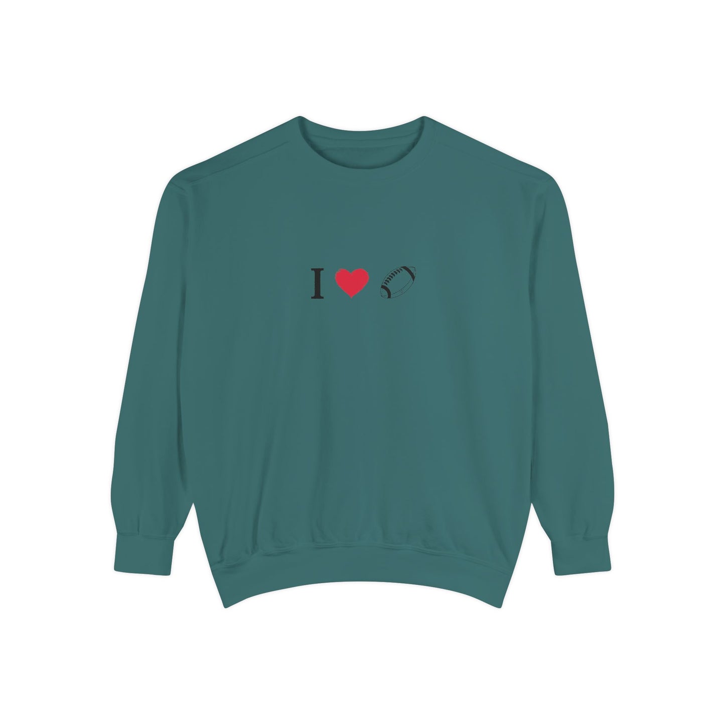 Unisex Sweatshirt, I love Football, Cozy, Perfect for Everyday Wear, Gift Idea for Friends, Couples, and Special Occasions - TRV