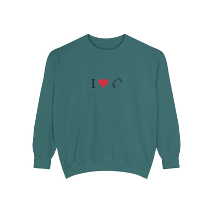 Unisex Sweatshirt, I love Football, Cozy, Perfect for Everyday Wear, Gift Idea for Friends, Couples, and Special Occasions - TRV