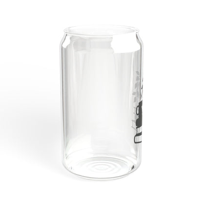Glass Sipper Cup — Cozy Booklover Design (16oz)