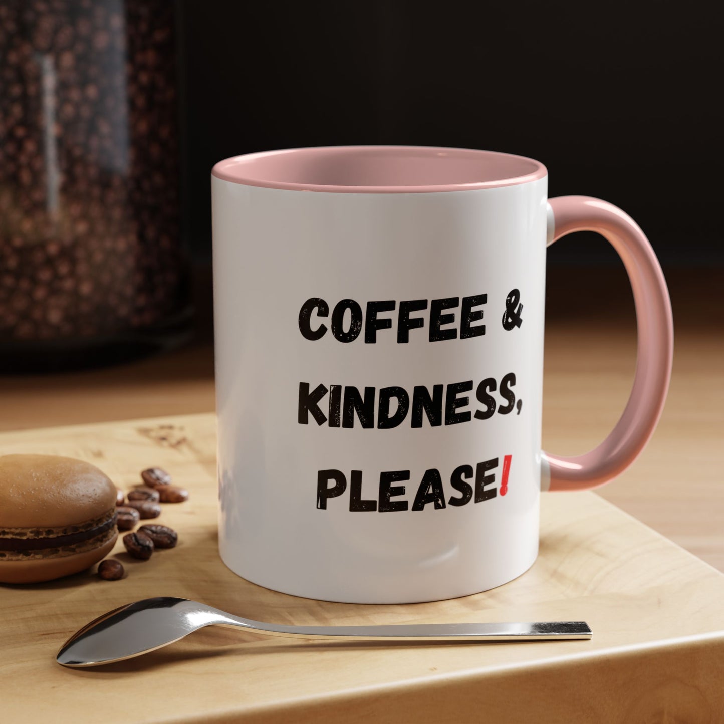 Coffee & Kindness Mug - Inspirational Coffee Cup, Gift for Friends, Office Decor, Encouragement, Morning Motivation