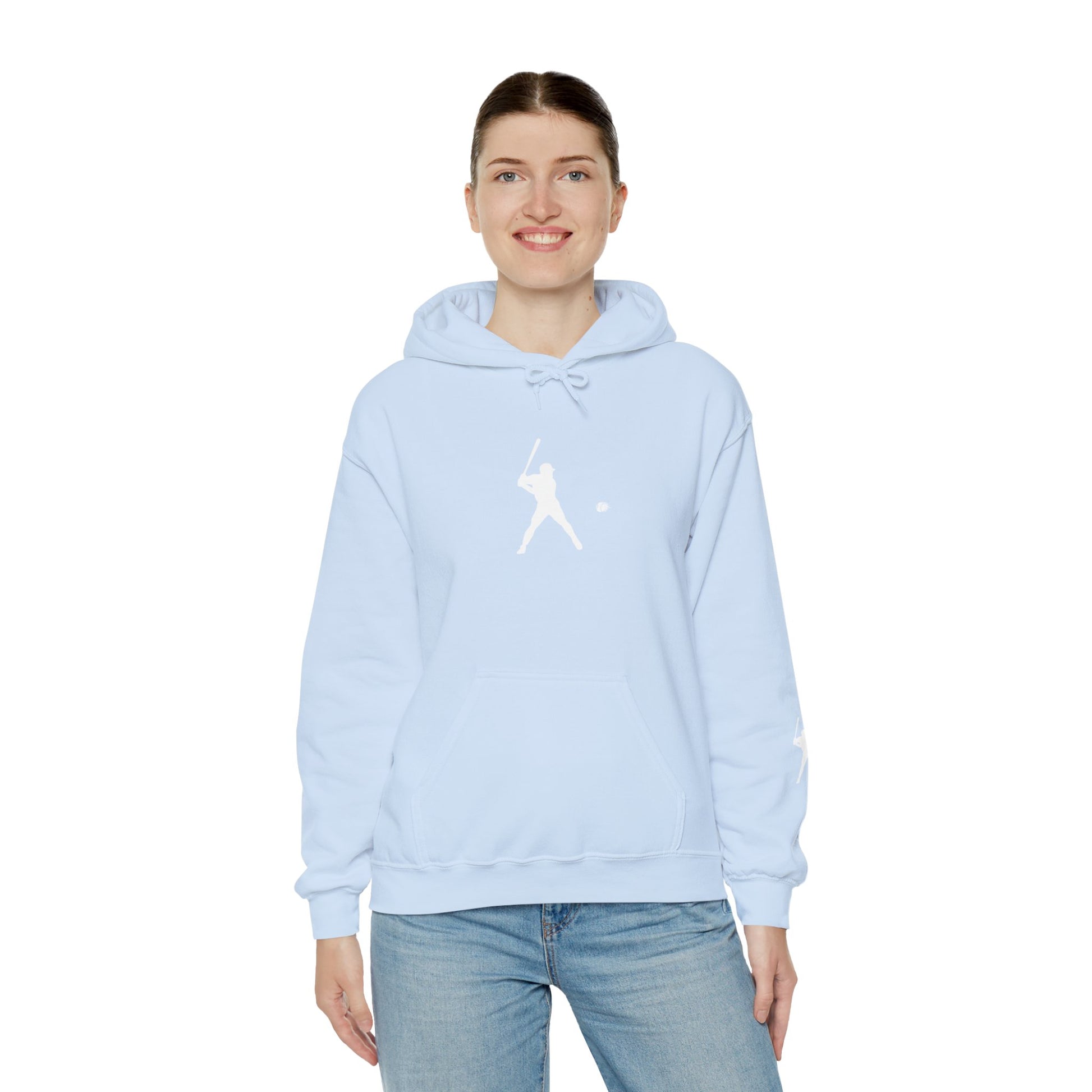 Sporty Unisex Baseball Hooded Sweatshirt, Casual Hoodie for Athletes, Perfect for Gifts, Comfy Streetwear, Ideal for Sports Events, Personal Use - TRV