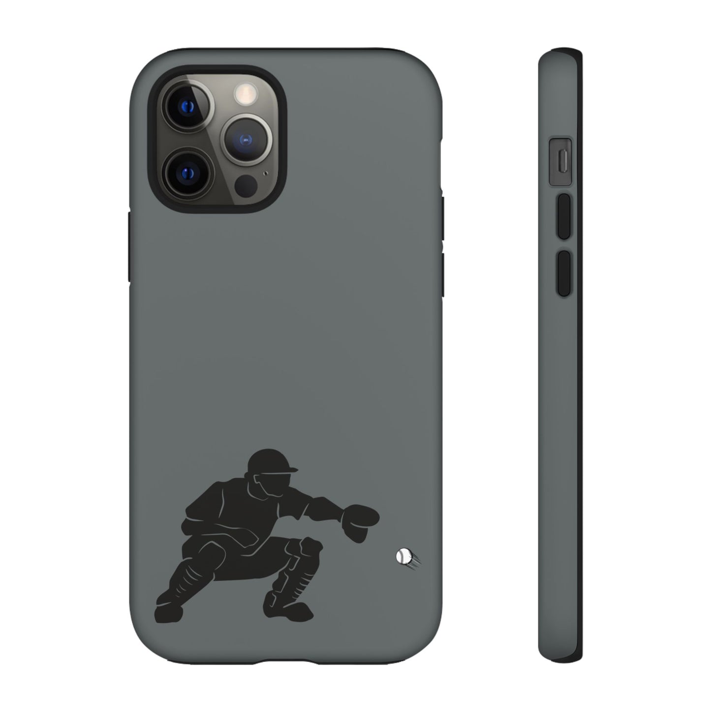 Baseball Catcher Phone Case, Sports Phone Accessory, Tough Cases, Gift for Athletes, Sports Fan Merchandise, Unique Design - TRV